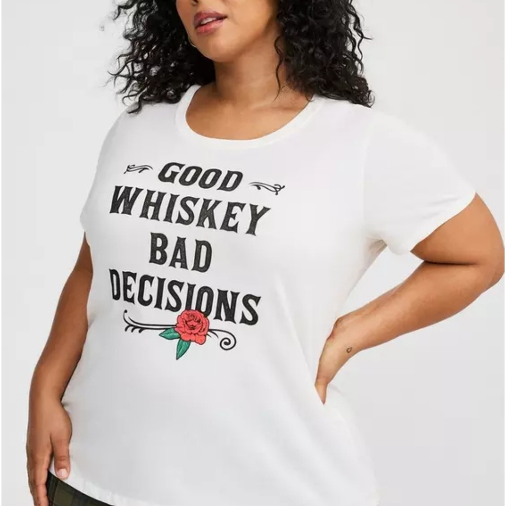 Graphic White Tee with Fun Slogan